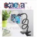 OkaeYa Flexible Mobile Holder With Snake Style Stand With Flexible Usb Lamp Light And Usb Portable Fan 